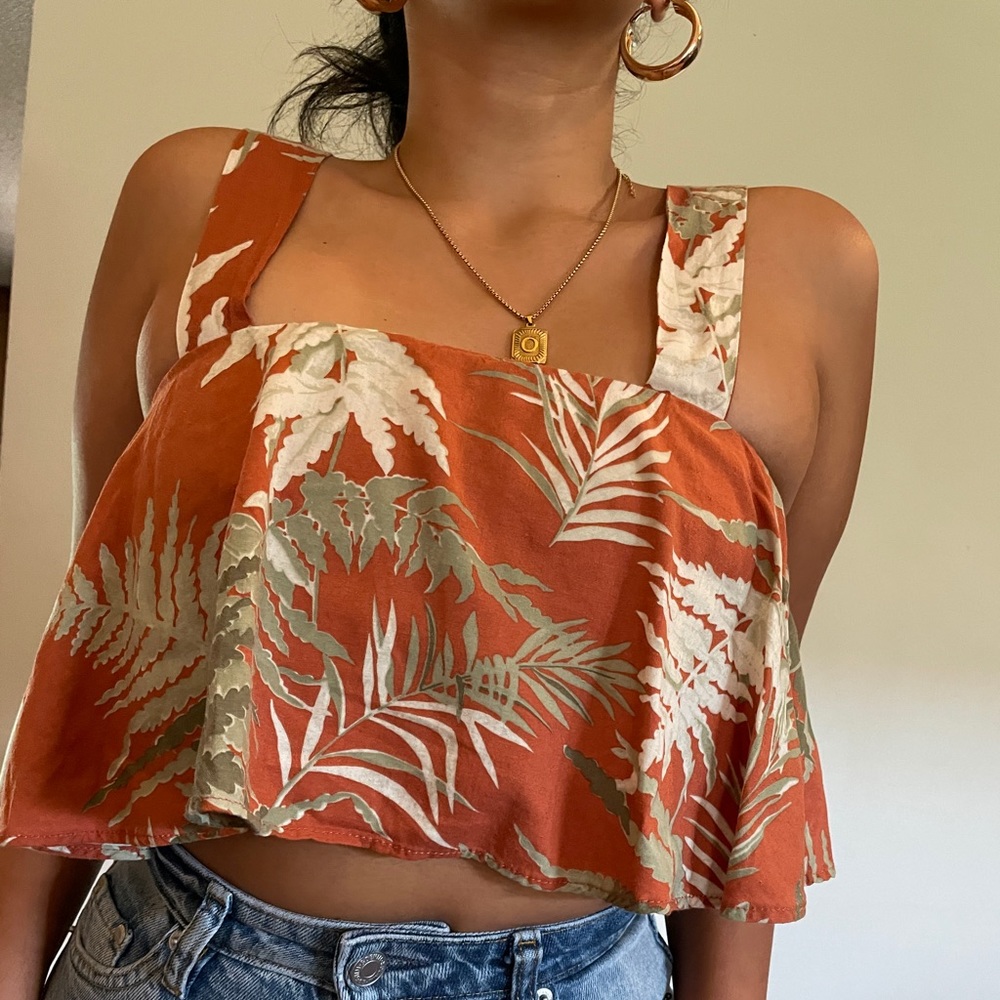 Zara Printed Crop Top
